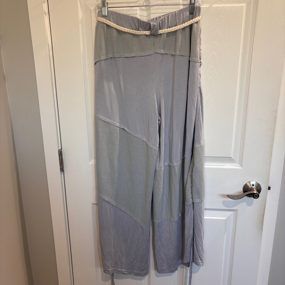 POL Color Block Stretchy Drawstring Waist Wide le… - image 5